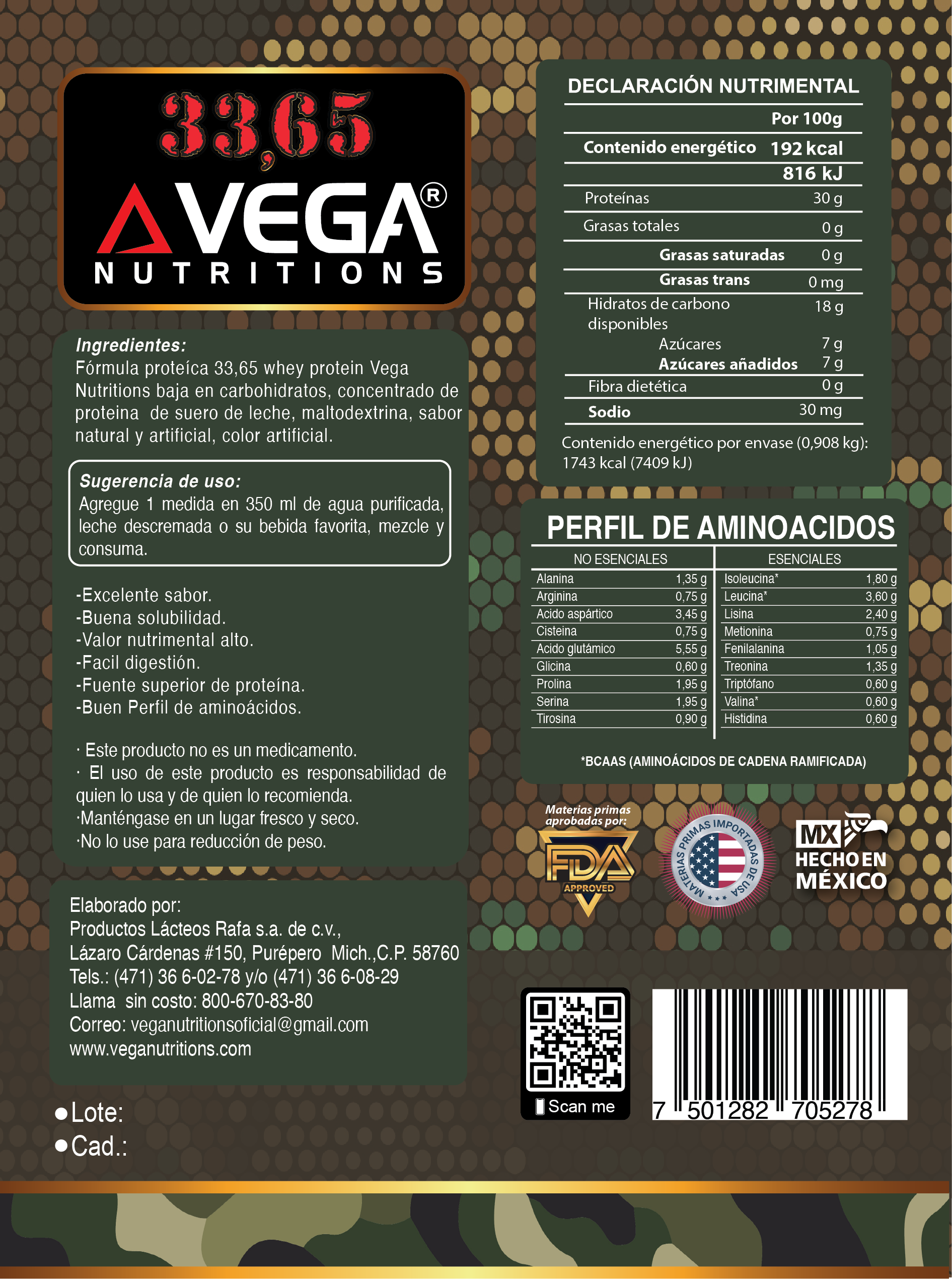 33,65 WHEY PROTEIN 2LB