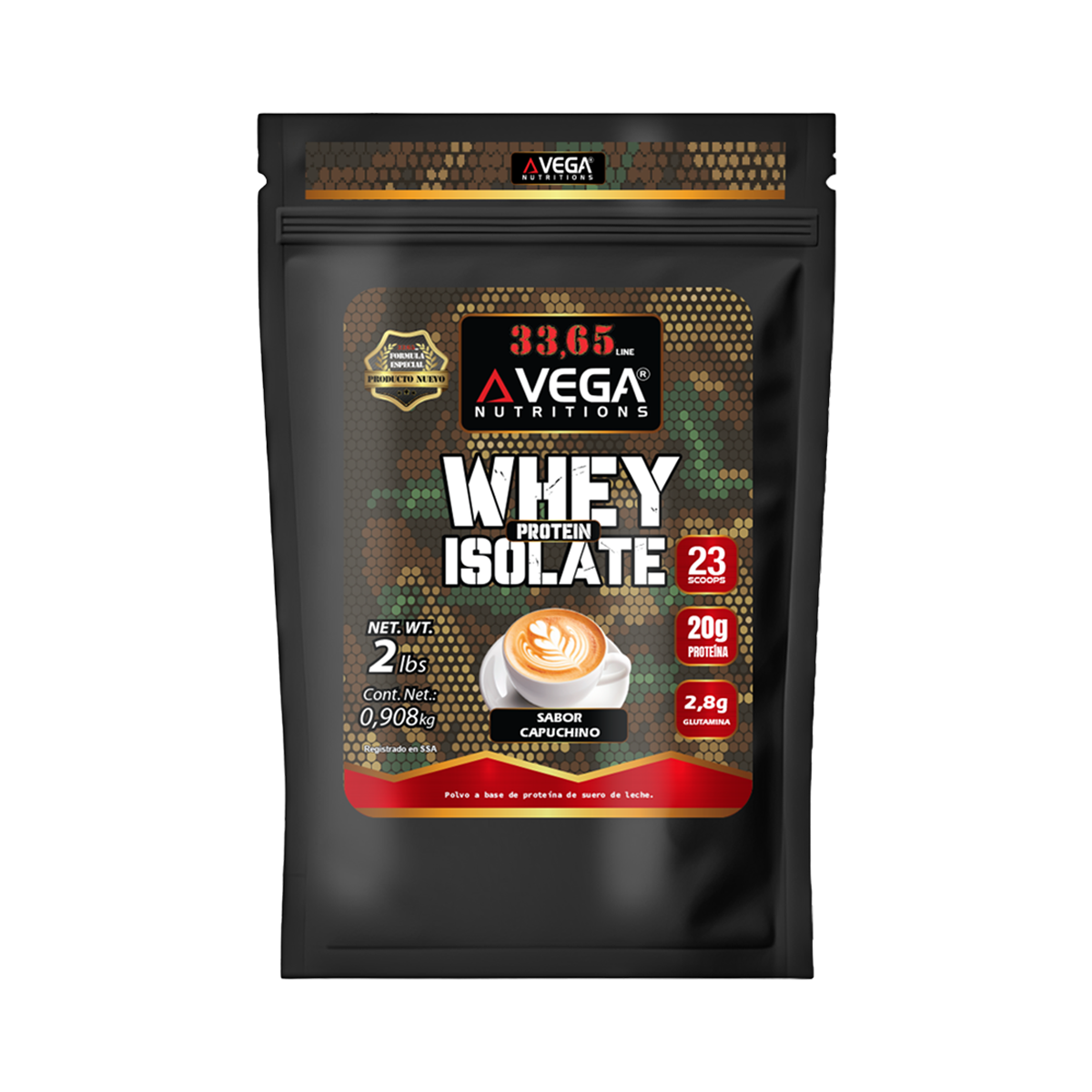 33,65 WHEY ISOLATE PROTEIN 2LB