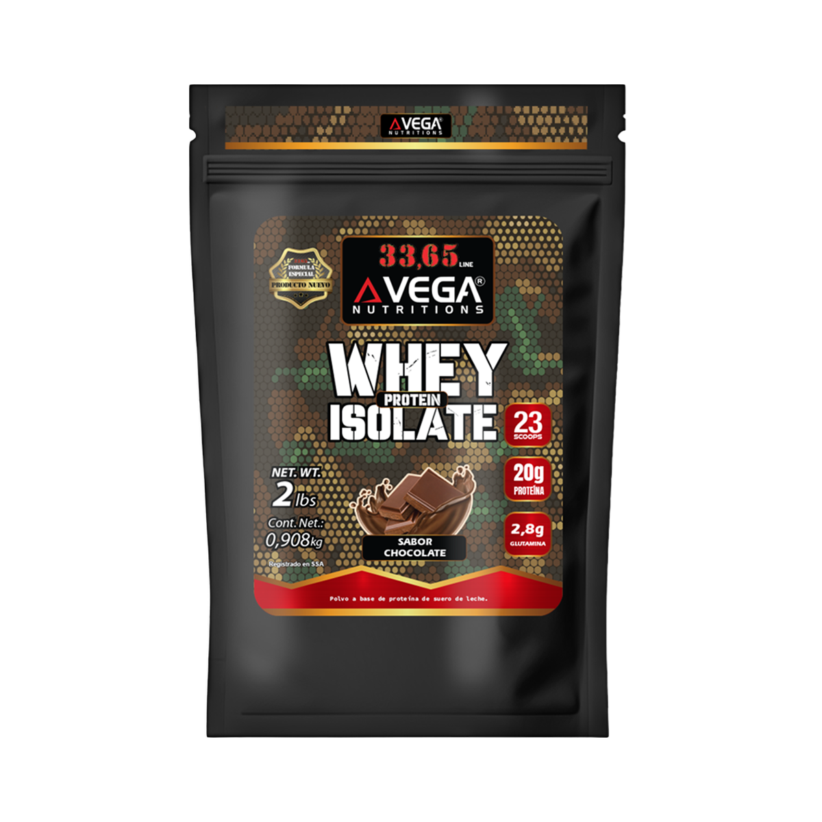 33,65 WHEY ISOLATE PROTEIN 2LB