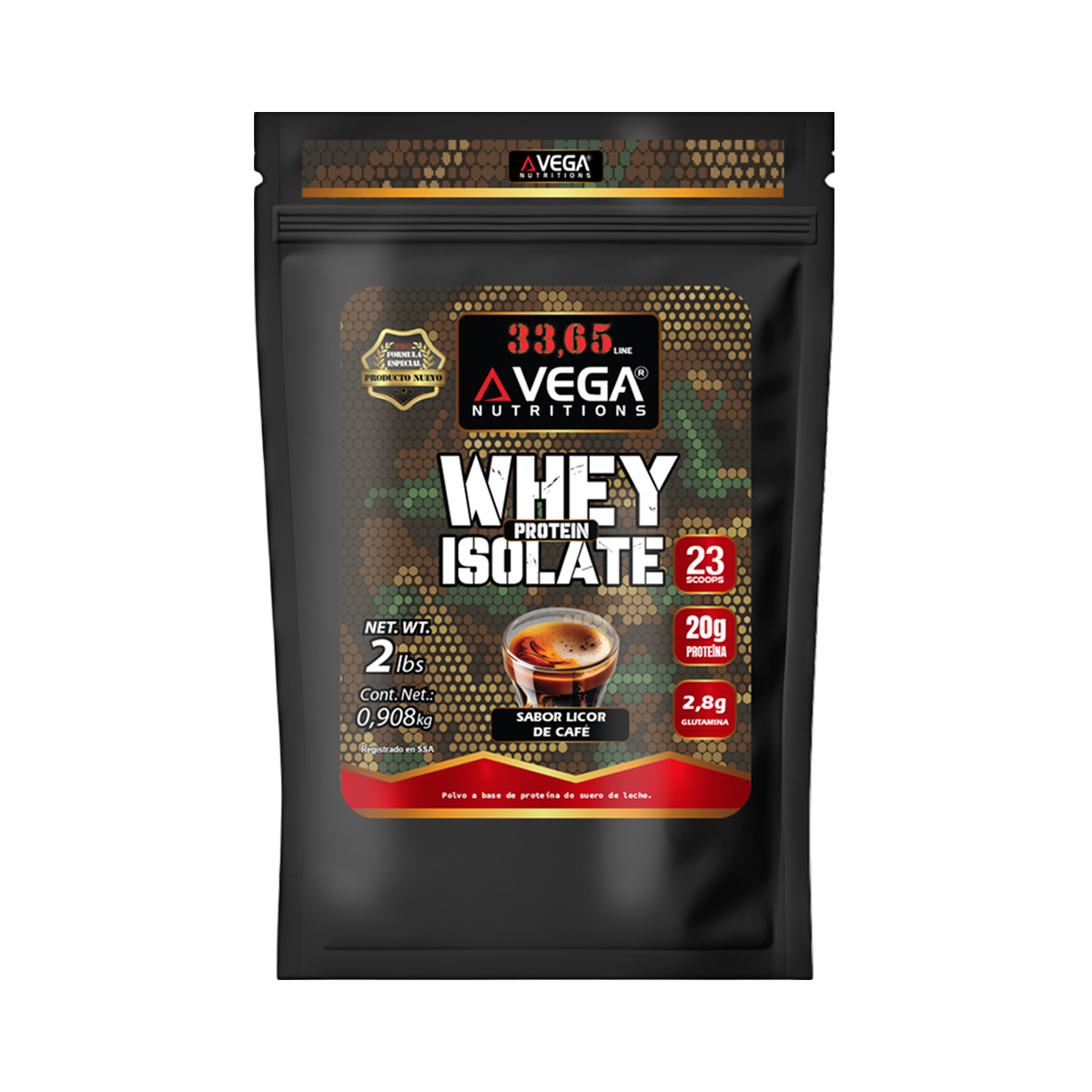 33,65 WHEY ISOLATE PROTEIN 2LB