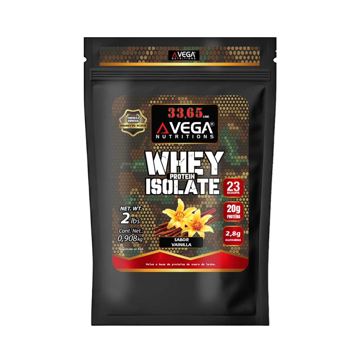 33,65 WHEY ISOLATE PROTEIN 2LB
