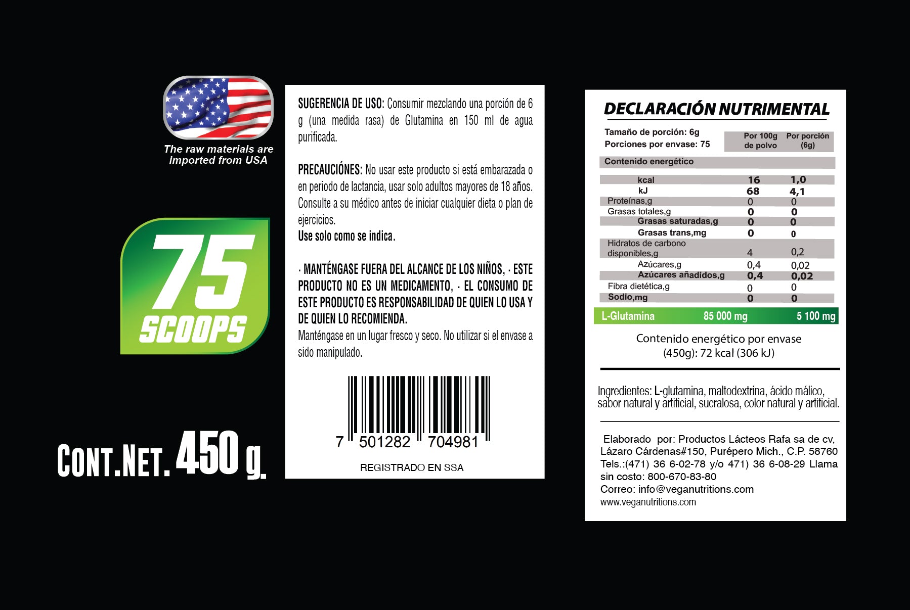 GLUTAMINA DELTA 450g