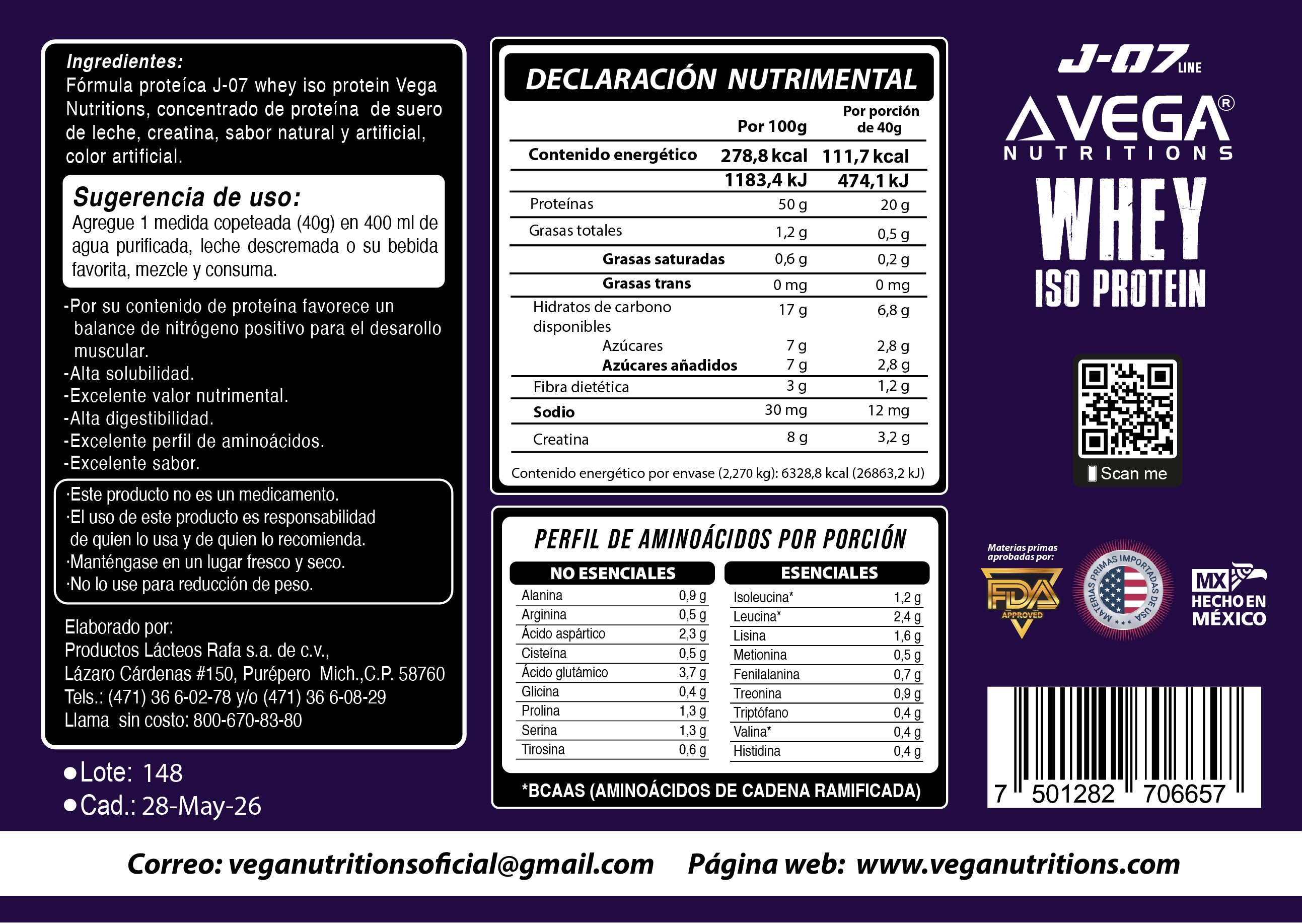 J-07 WHEY ISO PROTEIN 5LB