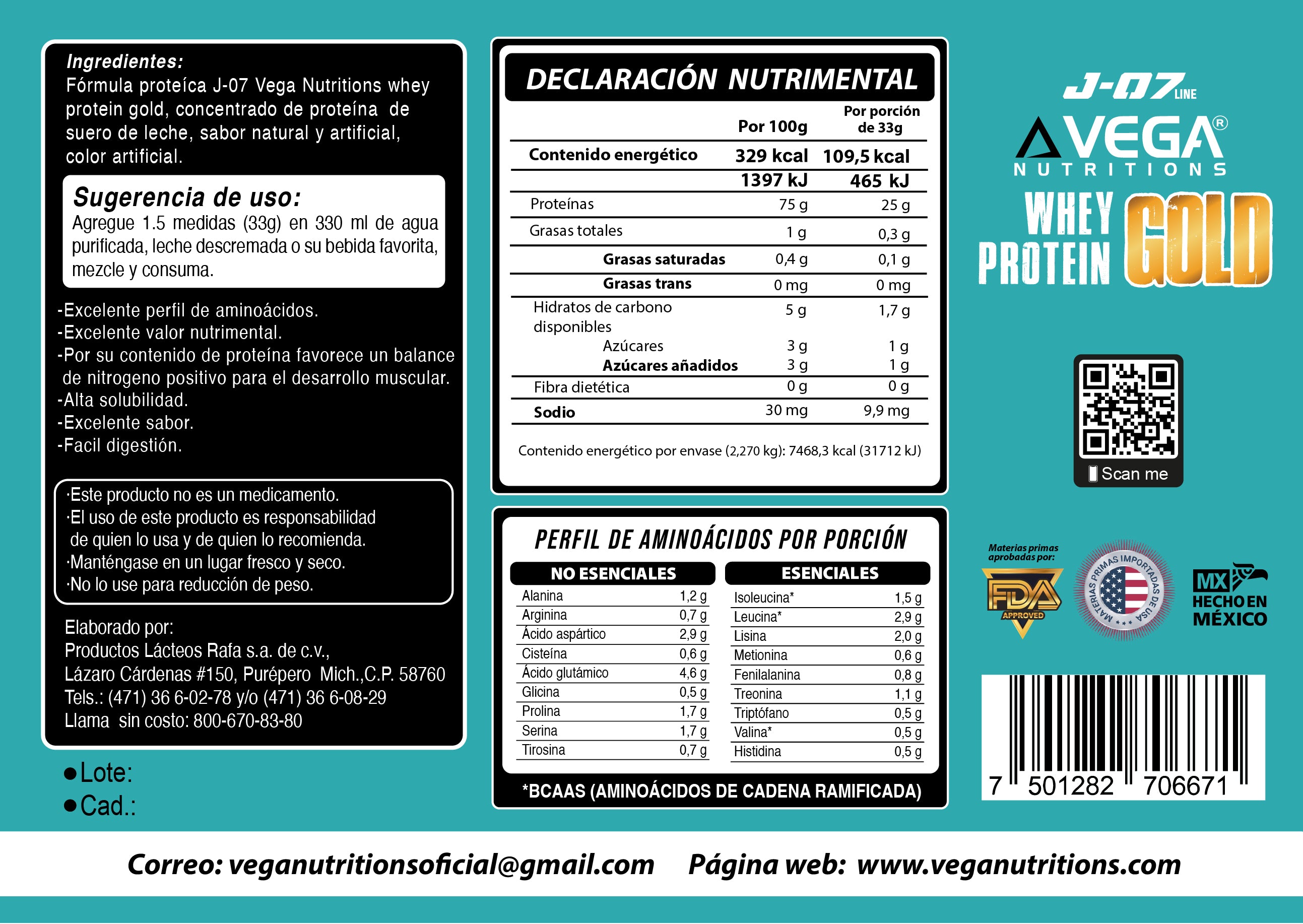 J-07 WHEY PROTEIN GOLD 5LB