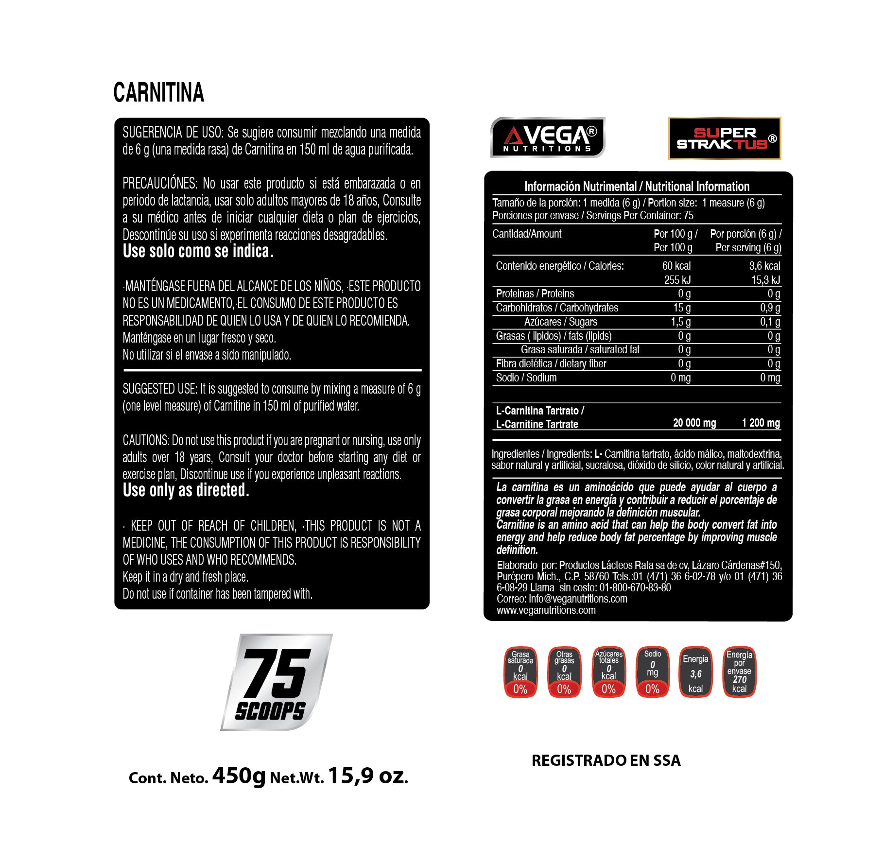 CARNITINA AZHAN 450g