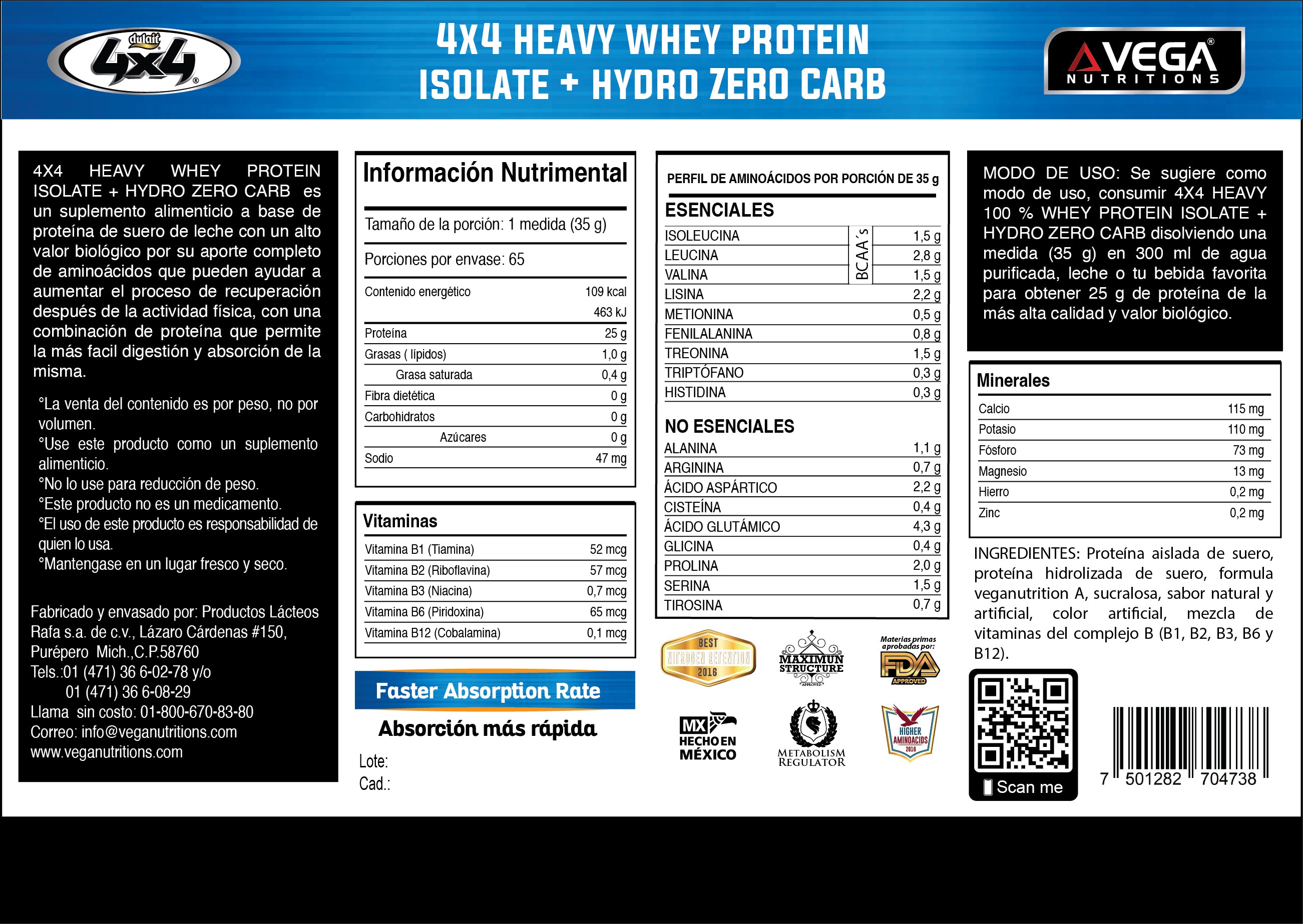 HEAVY ISOLATE+HYDRO ZERO CARB 5LB