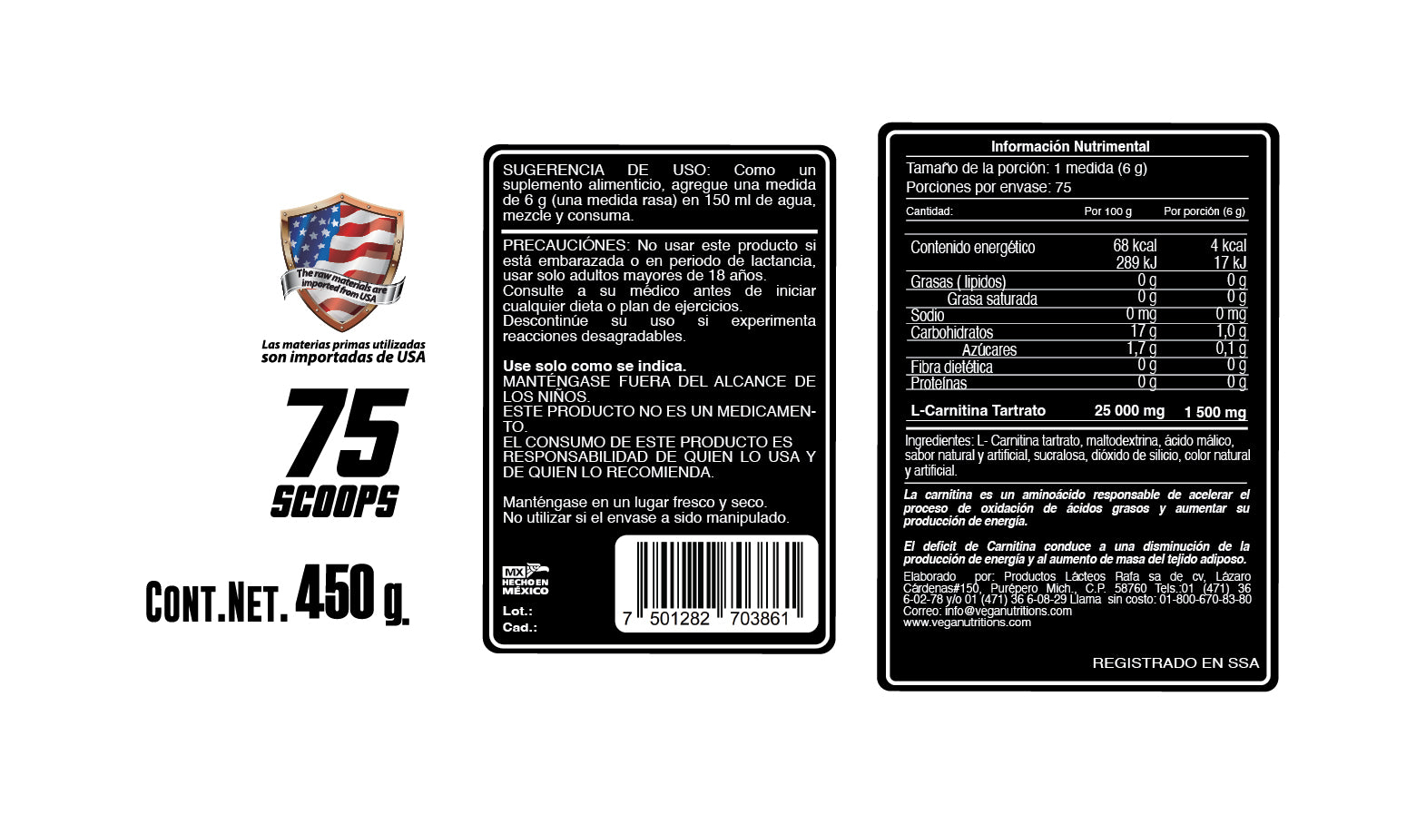 CARNITINA RAIDEN 450g
