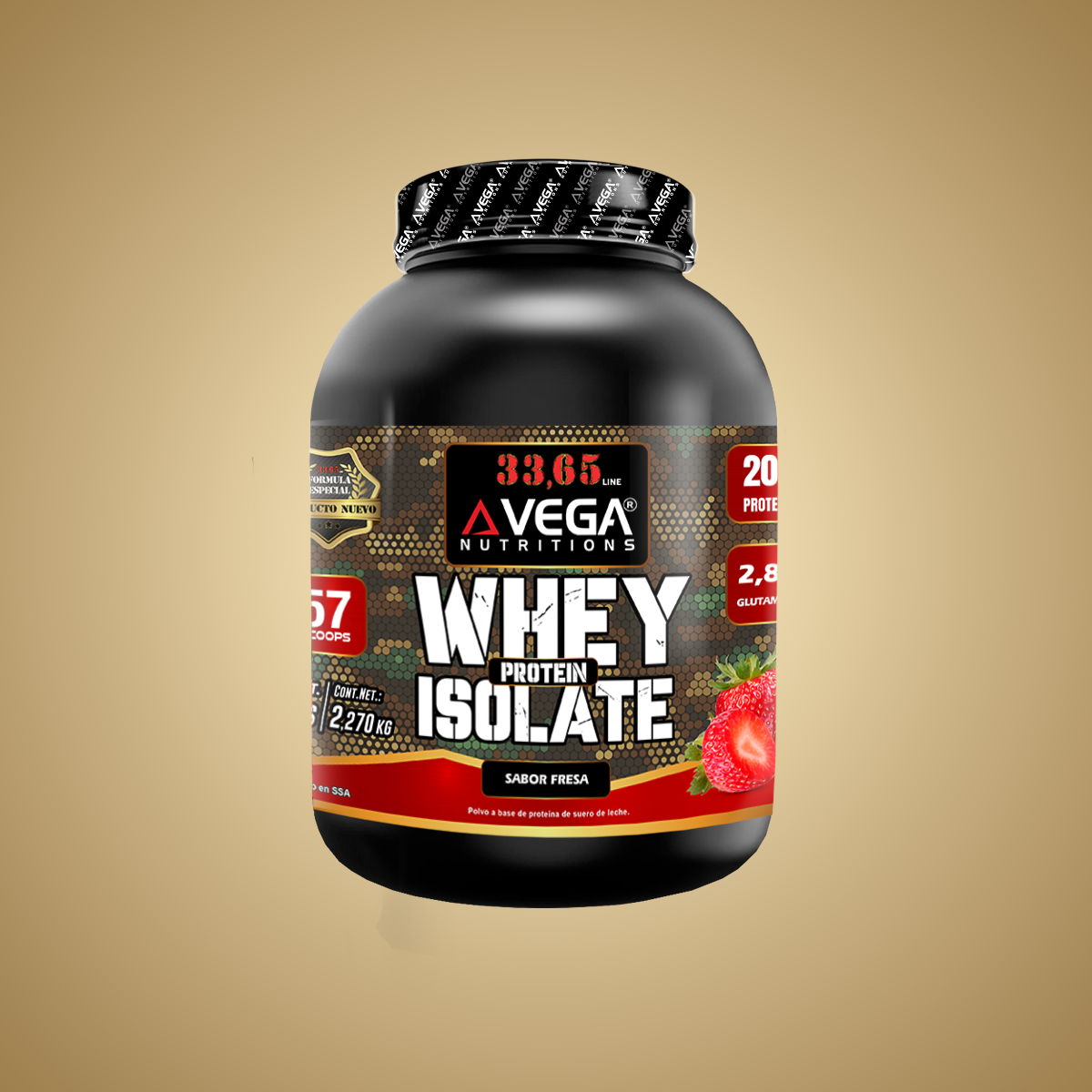 33,65 WHEY ISOLATE PROTEIN 5LB