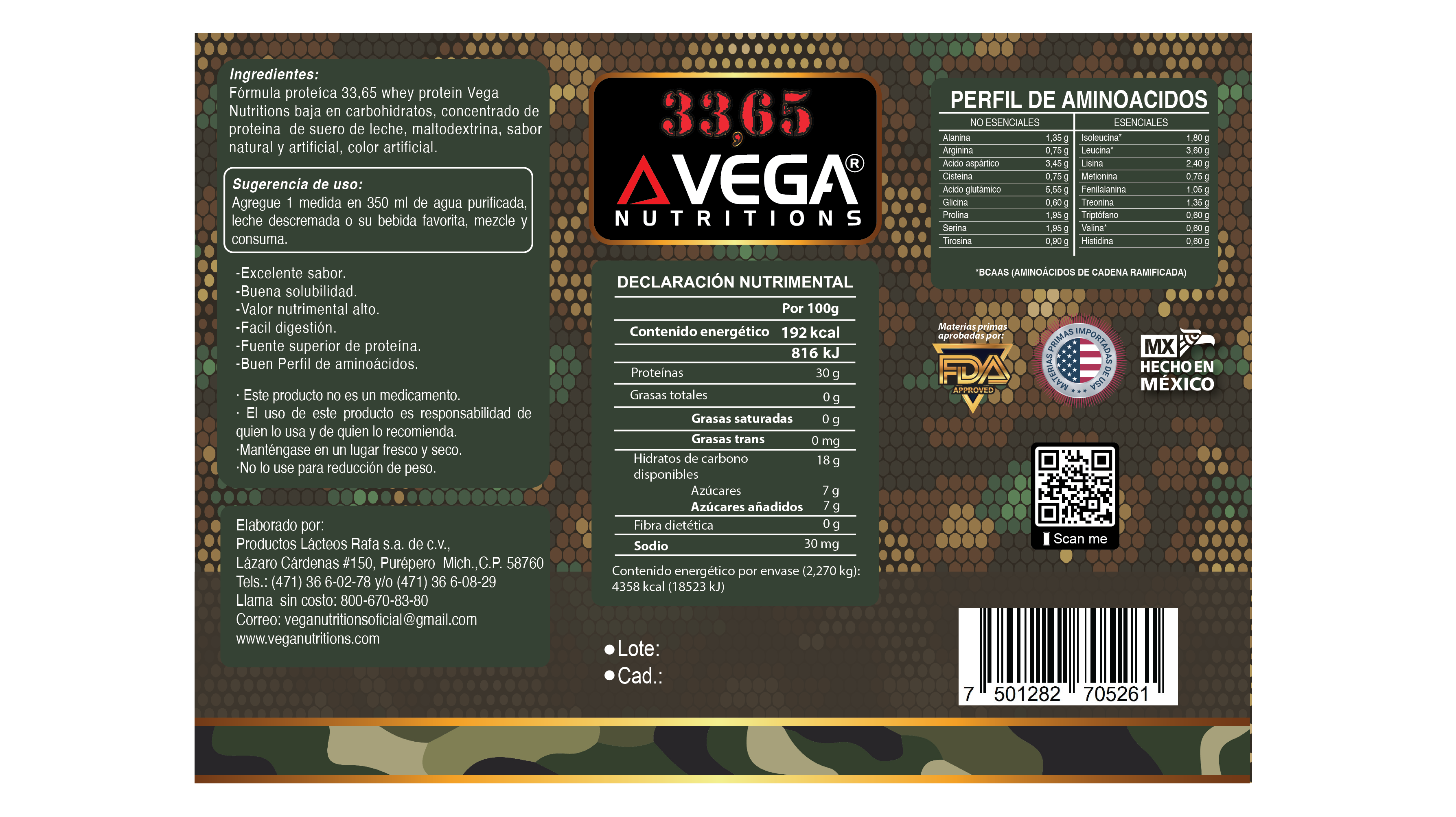 33,65 WHEY PROTEIN 5LB