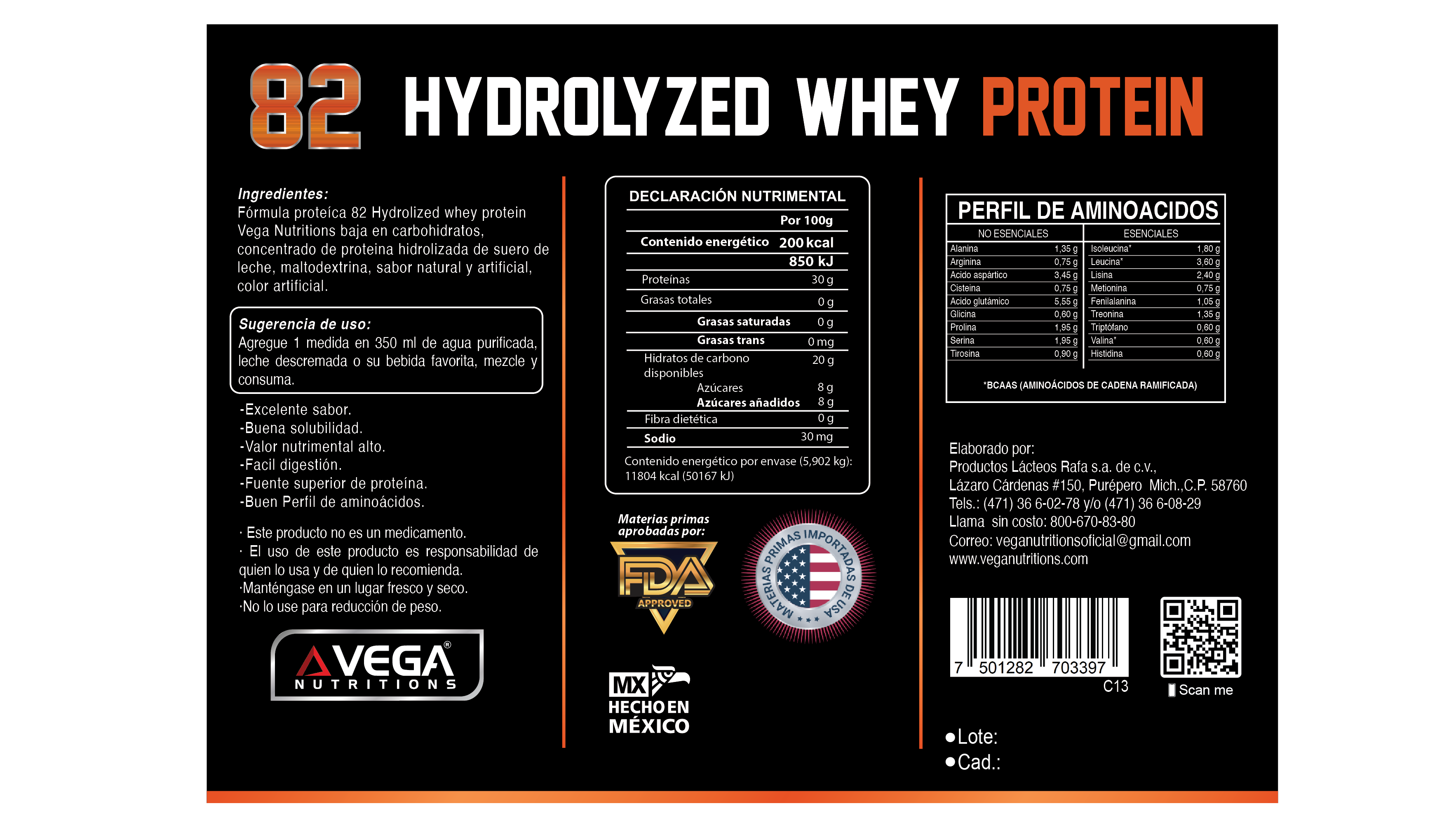 82 HYDROLYZED PROTEIN 13LB
