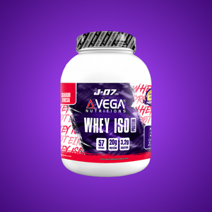 Bote de J-07 Whey Iso Protein 5 lb - Proteína con creatina Vega Nutritions
