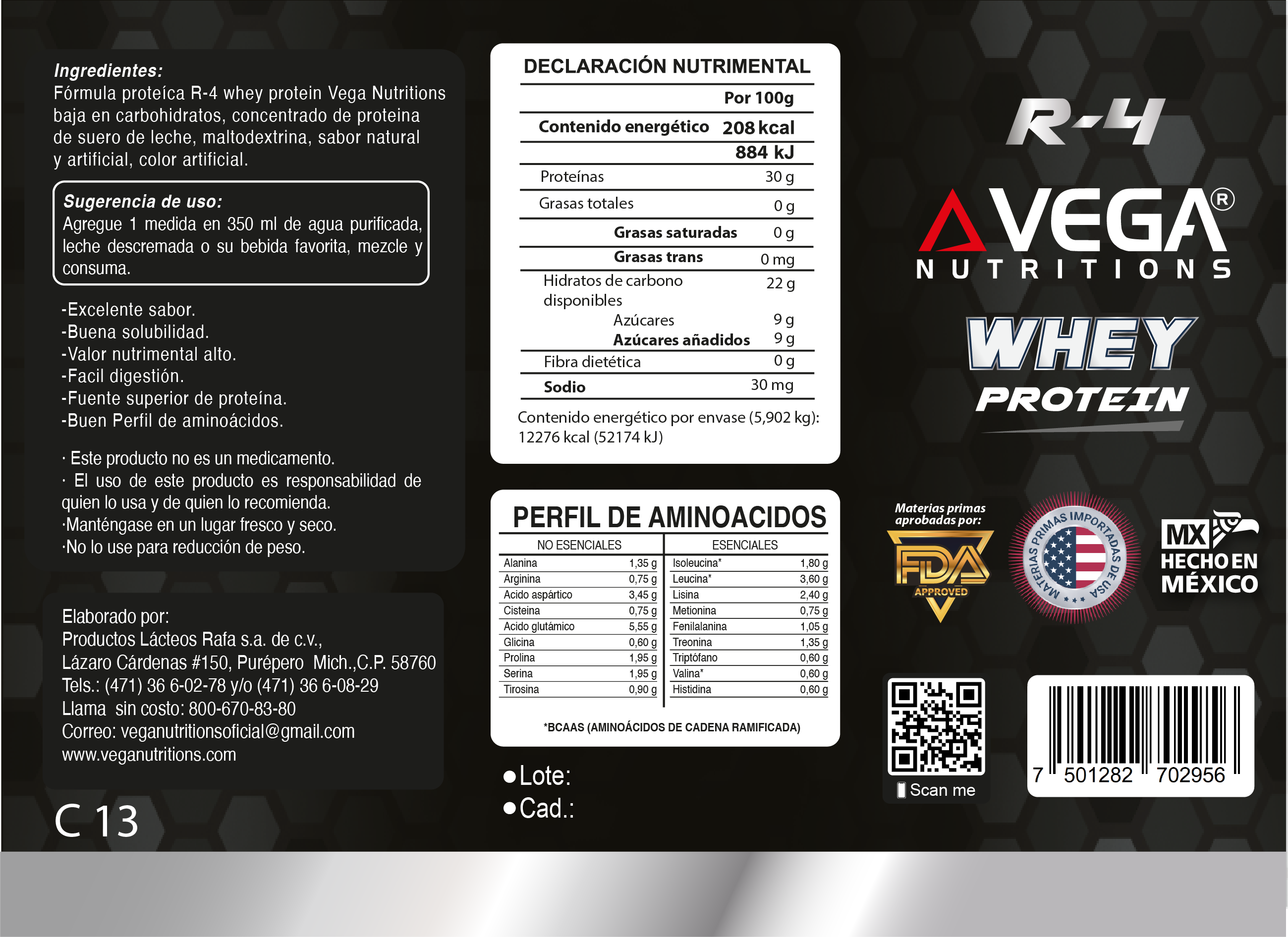 R4 WHEY PROTEIN 13LB