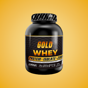 Bote de Gold Whey Protein Isolate Zero Carb 5 lb - Proteína aislada premium Vega Nutritions